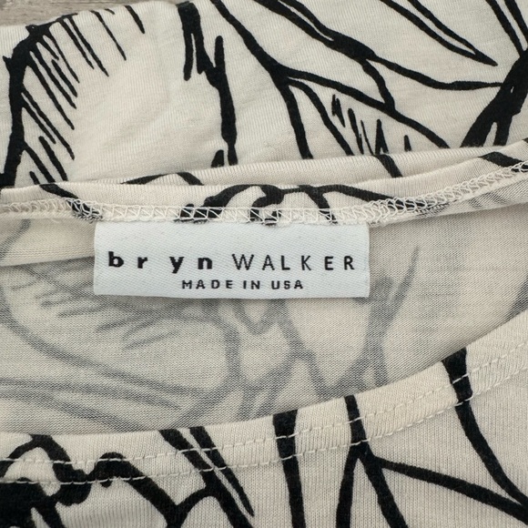 Bryn Walker Chelsea Jersey Knit Tulip Dress Floral Artsy Lagenlook Stretch Small - Picture 12 of 13